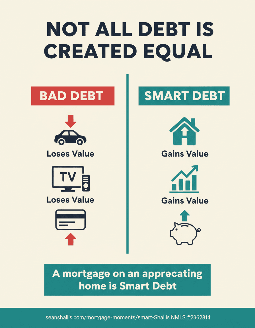 Not All Debt Is Created Equal — Bad Debt loses value, Smart Debt gains value